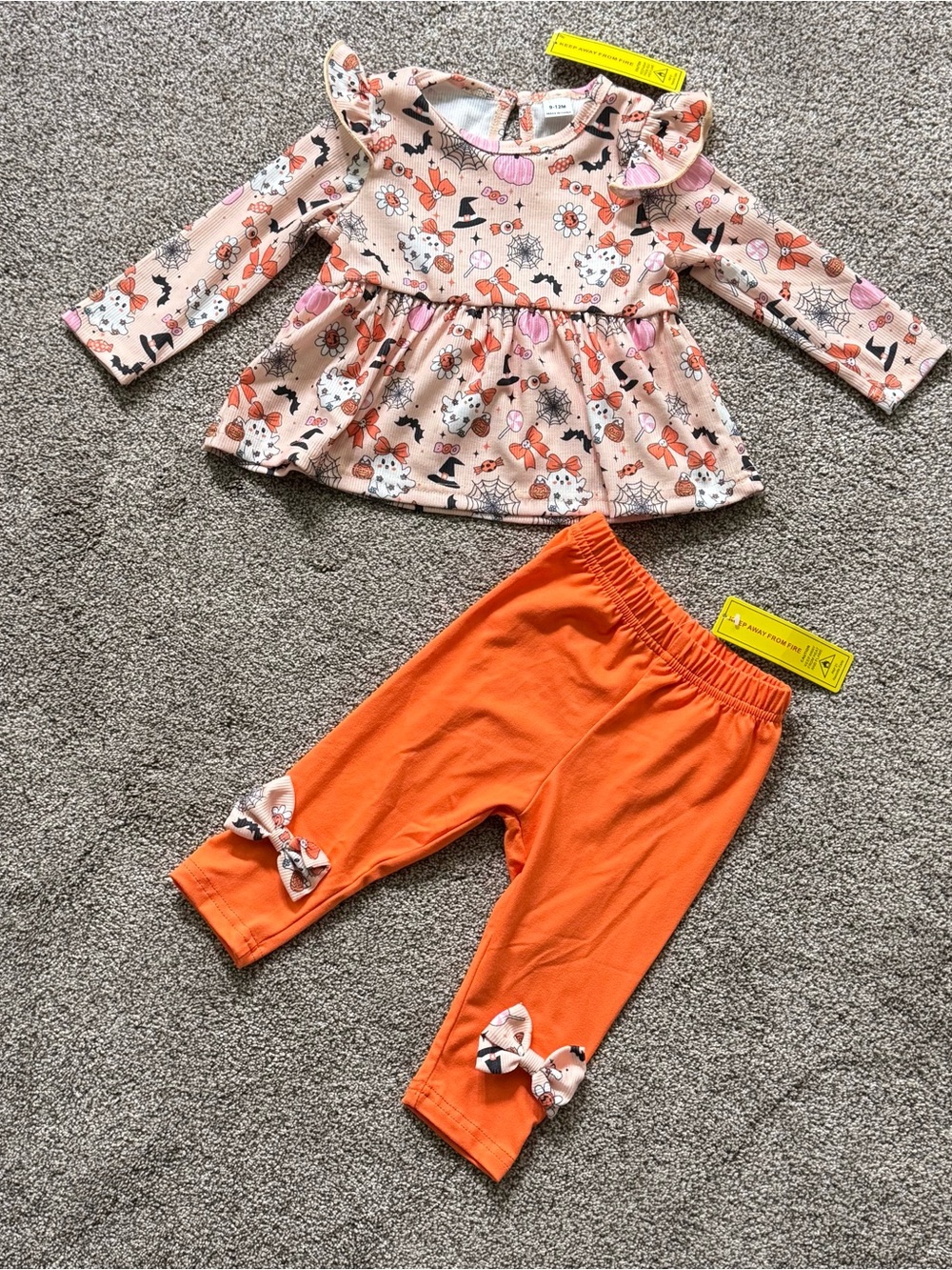 Baby girl 9-12 months Halloween set